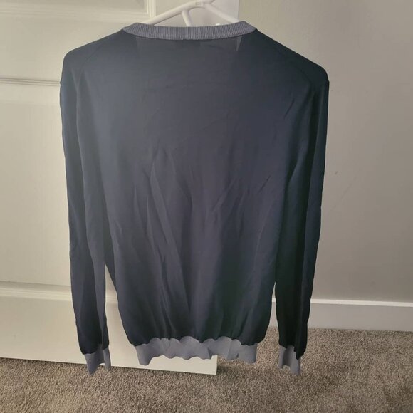 Animo Solima Women's Pullover Sweater. Dark Blue /Contrasting Trim. Size US XL. - Picture 6 of 7